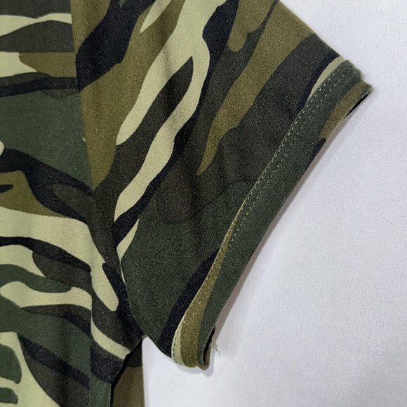 Short Sleeve Camo T-Shirt Dress - Picture 6 of 6